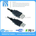 1.5m Câble d&#39;extension USB noir 480Mbits / sec vitesse de transmission